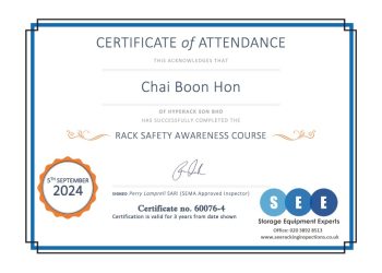 UK Safety Awareness Certificate 2024